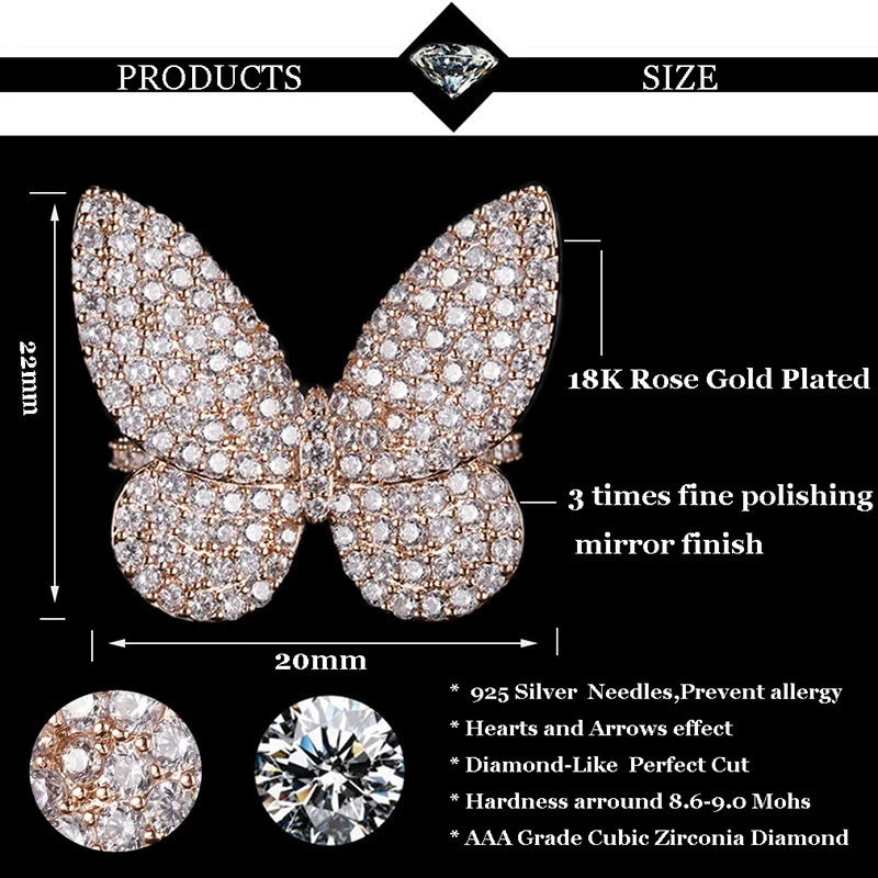 Кольцо Ringen Voor Vrouwen с кристаллами из розового золота кольцо крыльями ангела для