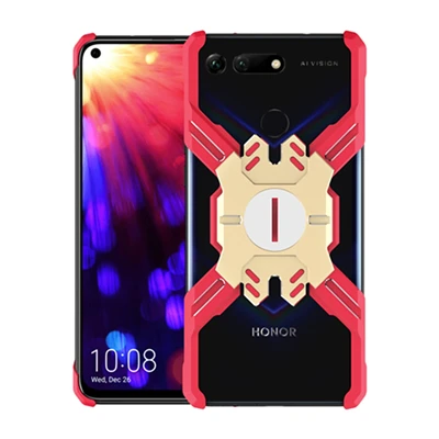 Red Gold Механический чехол для телефона huawei honor V20 View 20, чехол для huawei mate 20 P20 Pro Nova 4 mate 20 P20, противоударный металлический чехол - Цвет: Red Gold