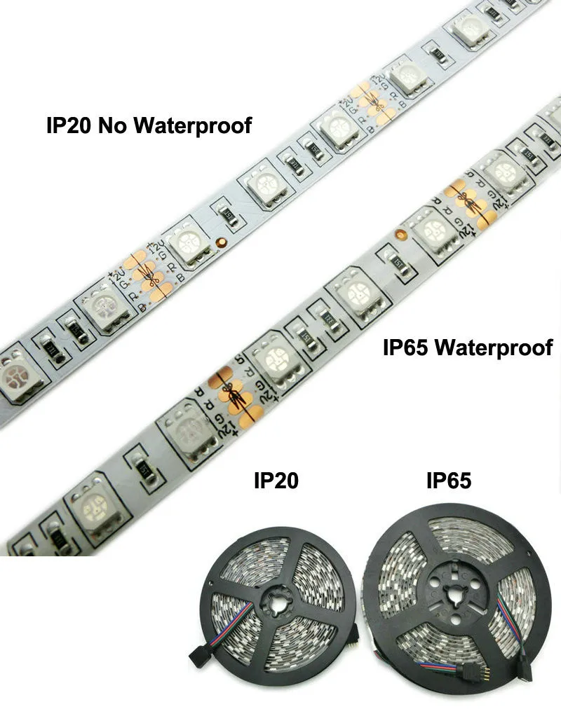 5 м 10 м 15 м SMD5050) Светодиодная лента с usb-питанием 30led/m Водонепроницаемый RGB гибкая лента, полоска с 24 клавишами контроллер WIFI RGB адаптер полный набор