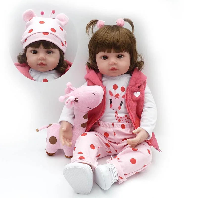 22 '' Живые реалистичные детские Куклы для девочек ручная работа кукла из