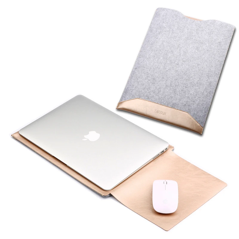 Новый чехол для Macbook Air 13 Pro A1932 A1989 A1706 шерстяной войлочный рукав ноутбука Retina 11 12 15