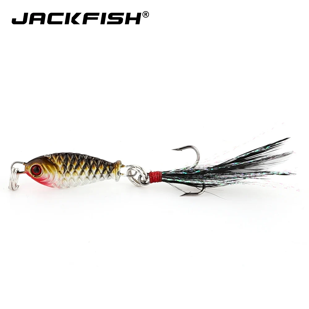 JACKFISH жесткая рыболовная приманка 4 шт./лот свинцовые жесткие приманки с тройным