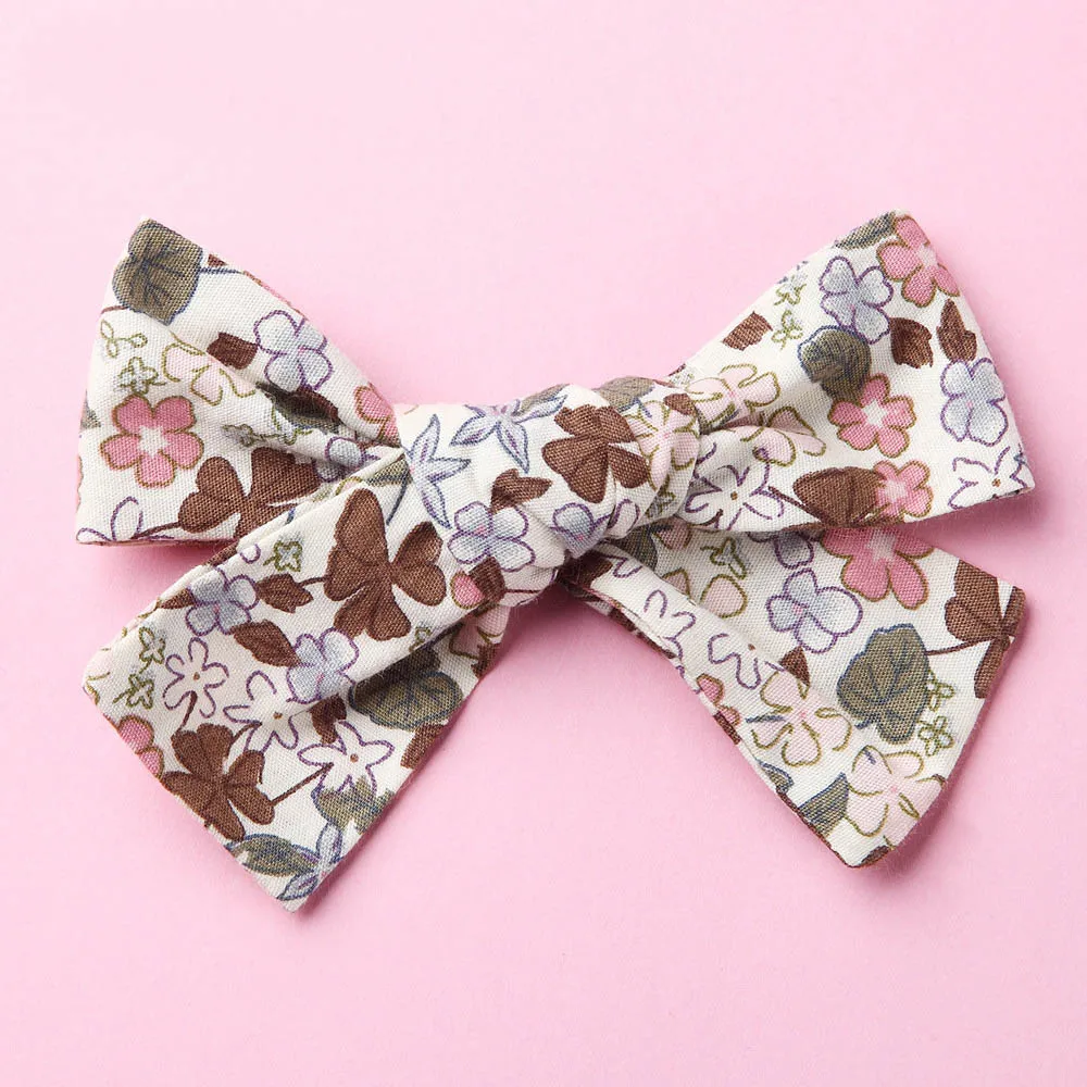 Floral 04 with clip Повязки на голову или заколки для волос, аксессуар для волос из ткани для девочек - Цвет: Floral 04 with clip