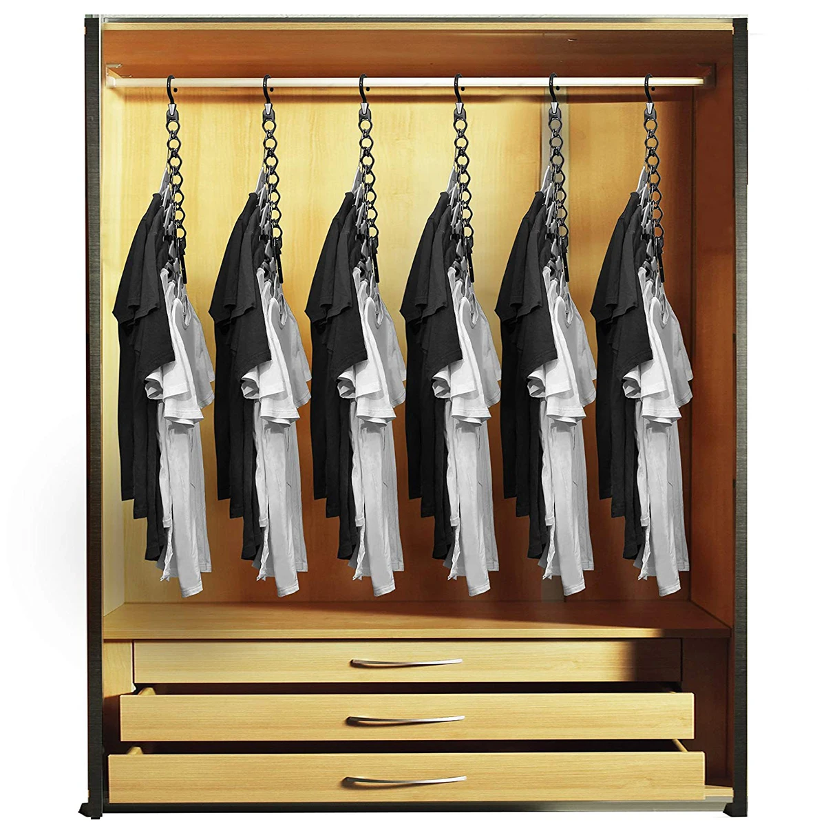 8 шт. вешалки для одежды держатель стеллажи хранения складные