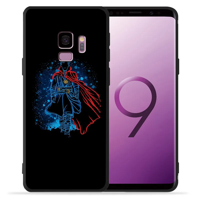 Мягкий Черный силиконовый чехол из ТПУ для Samsung Galaxy S8 S9 S10Plus Etui Avengers: Endgame S6 S7 Edge S10