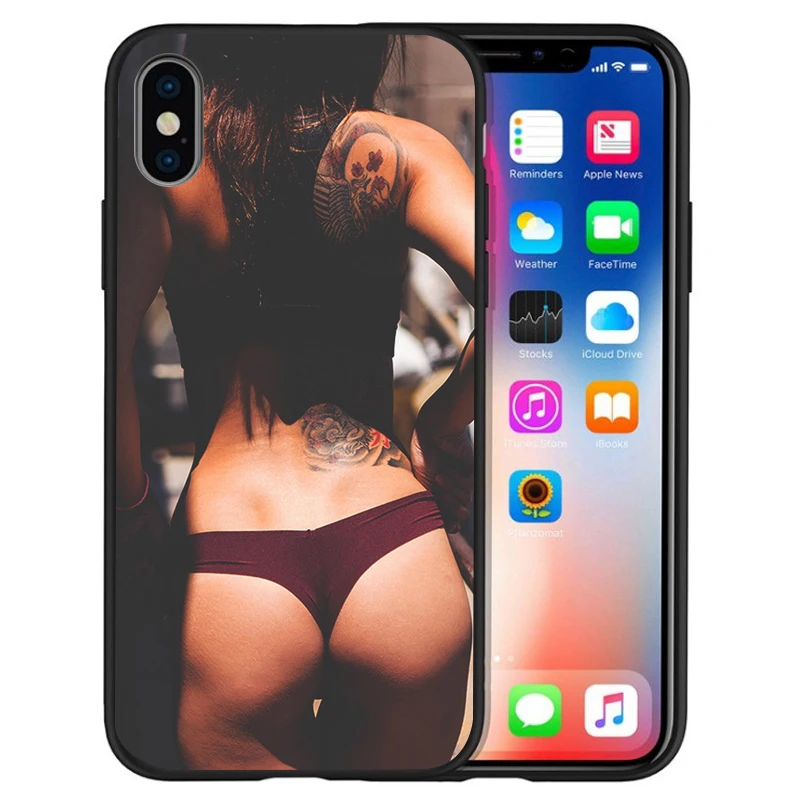 Мягкий чехол для iPhone XS Max XR 6S 5 5S 6 6S 7 8 Plus X сексуальная девушка Etui мягкая задняя крышка из ТПУ