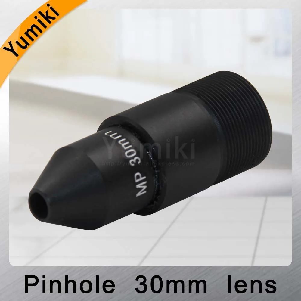 Yumiki HD CCTV Объектив Pinhole 30 мм M12 * 0 5 Mount 1/1/2 &quotF1.6 9 6 градусов для камер видеонаблюдения