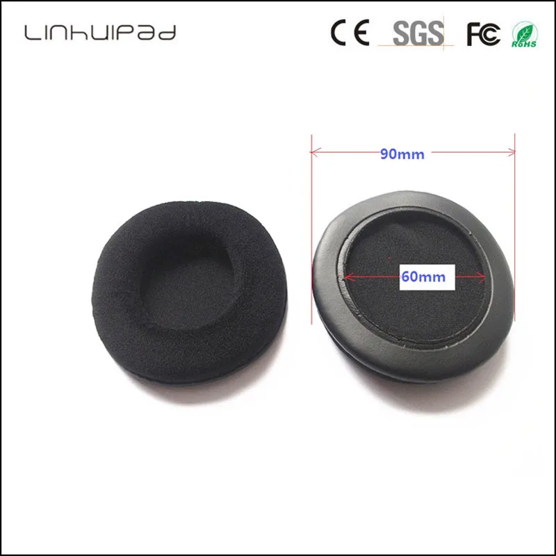 Накладки Linhuipad на наушники бархатные накладки 9 см для Sennheiser HD205 HD215 HD225 Pro700 1 пара|ear