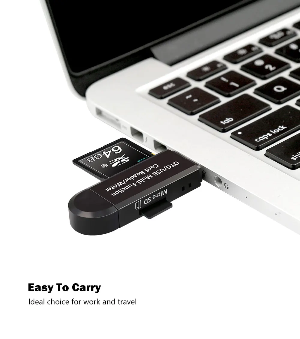 Nuiflash usb 2,0 мульти считыватель карт памяти OTG android адаптер мини кардридер для micro SD/TF microsd считыватель компьютера