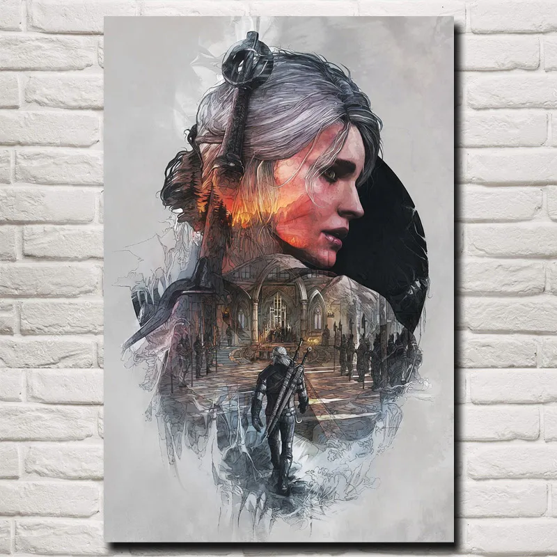 Картина с изображением игры охоты художественный постер Cirilla Fiona печать на холсте