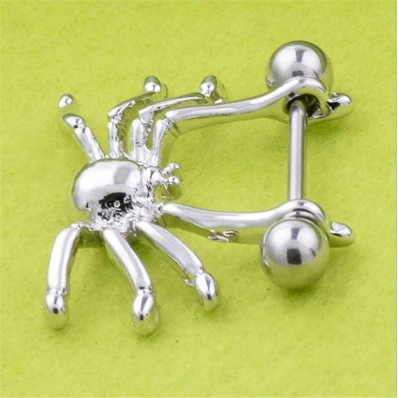 2 шт. Новое поступление модная подвеска сосок кольца нержавеющая сталь животное