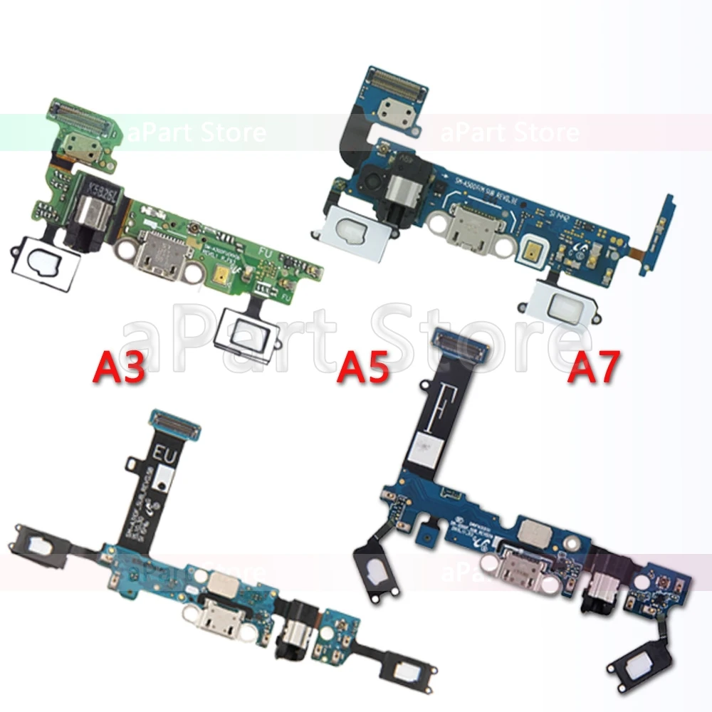 Aiinant Usb Порт Mic зарядный док станция гибкий кабель для Samsung Galaxy A3 A5 A7 2015 2016 A310 A510 A710