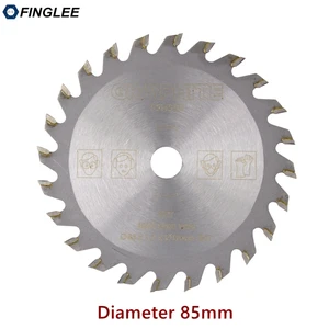 FINGLEE 1 шт. 85 мм TCT деревообрабатывающее мини-лезвие циркулярной пилы акриловый пластик; Режущее лезвие для дерева общего назначения