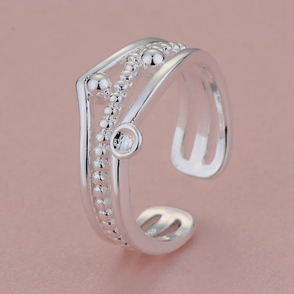 Оптовая Продажа 925 ювелирные изделия посеребренное кольцо модное Ювелирное для
