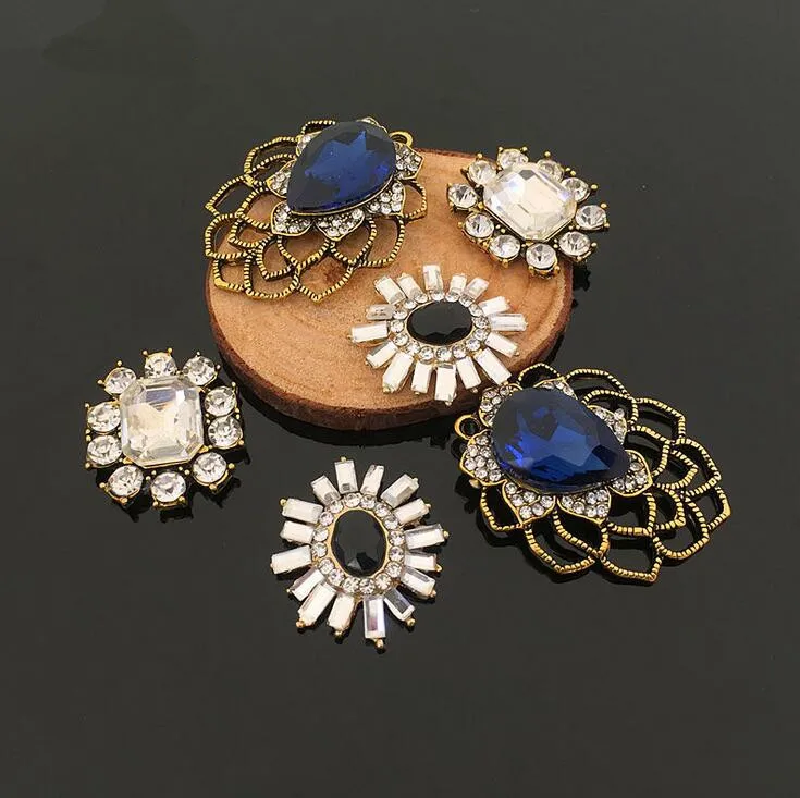 5 шт. пуговицы с кристаллами из горного хрусталя украшением жемчуга кнопки для