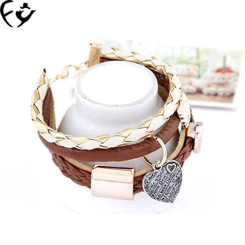 Браслет из искусственной кожи в европейском и американском стиле | Украшения