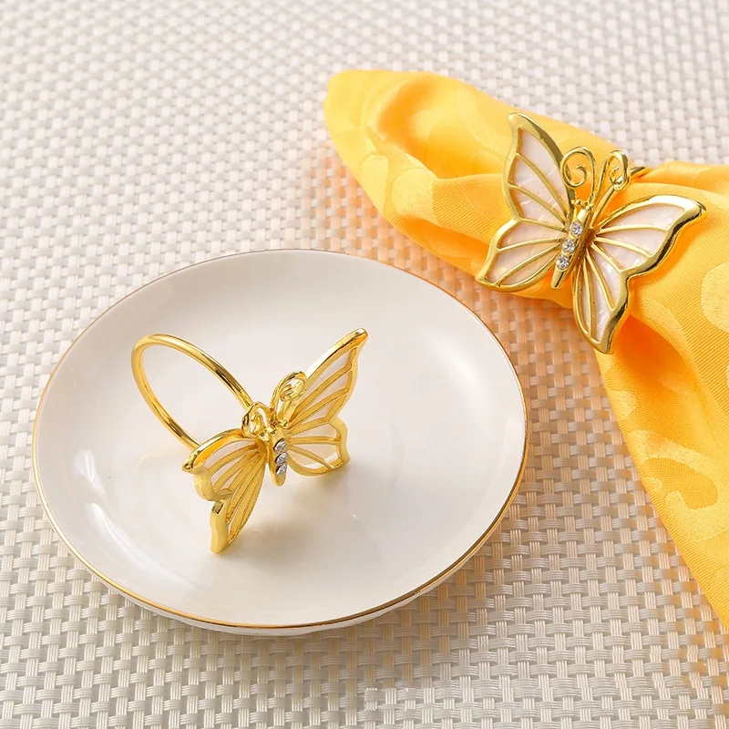 12 шт. аксессуары для свадебного стола кожух кольцо салфеток бабочка товары отеля