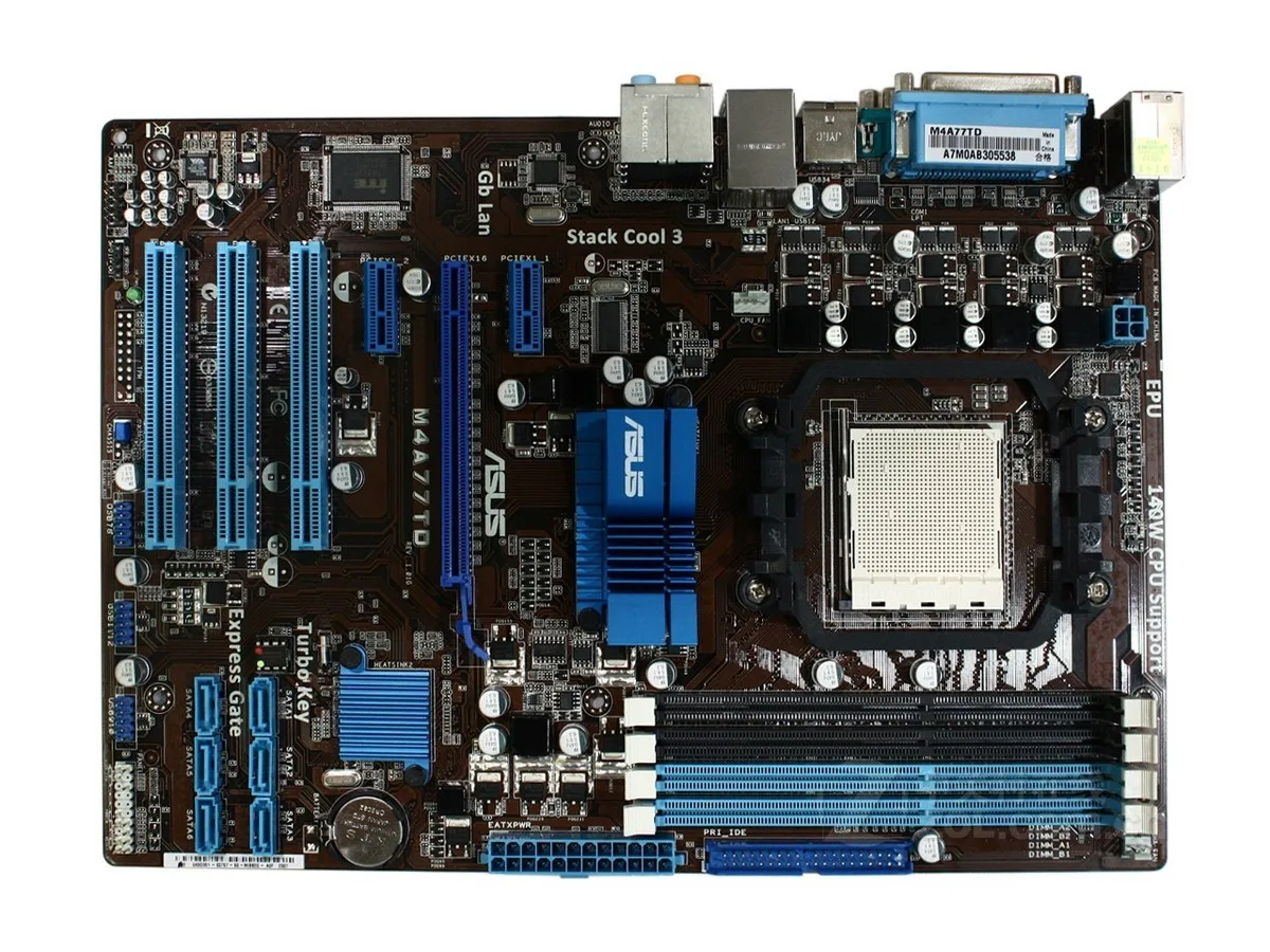 Б/у для Asus M4A77TD оригинальная настольная материнская плата 770 разъем AM3 DDR3 16 ГБ SATA II