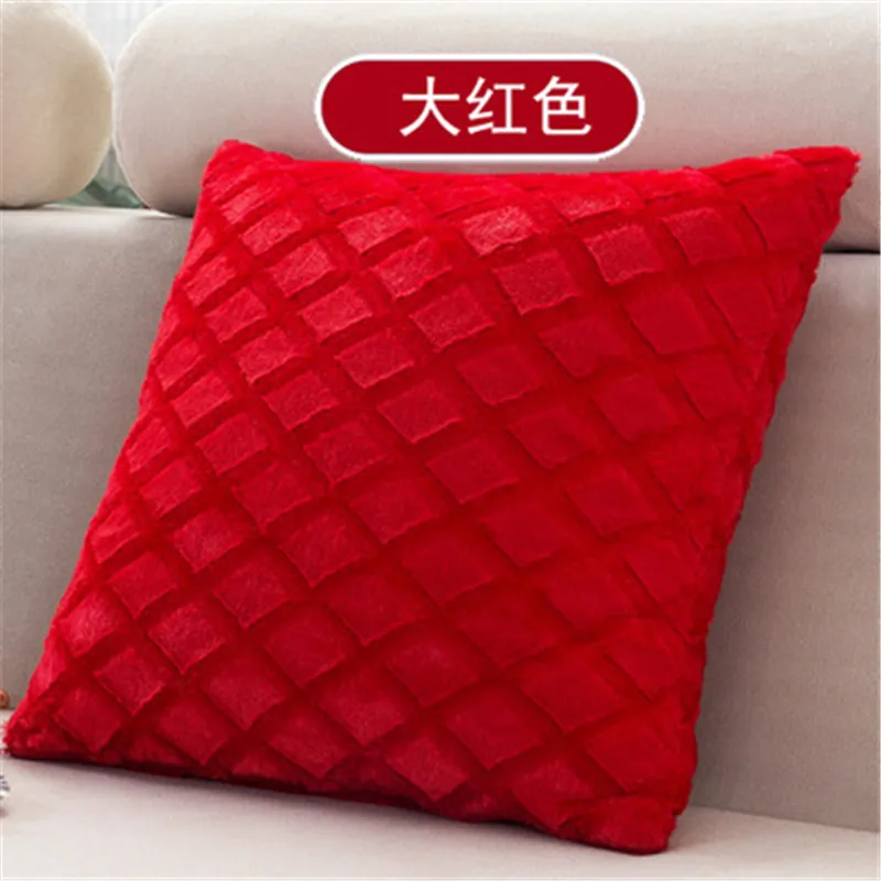 Товары для дома супер мягкая короткая плюшевая квадратная Автомобильная подушка