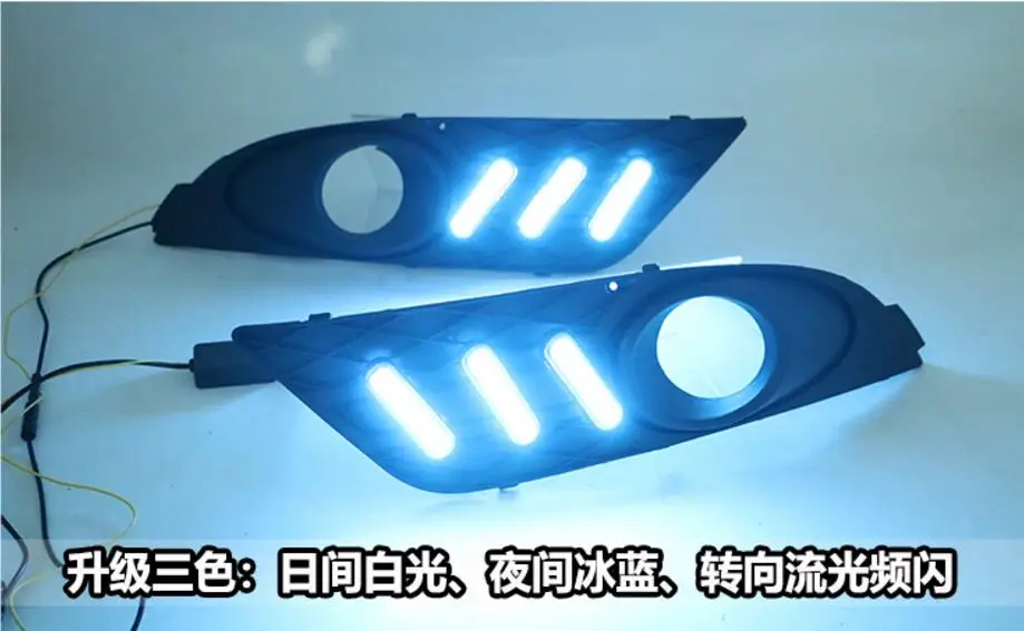 Автомобильный бампер головной светильник для фокусировки Дневной 2007 ~ 2008y DRL