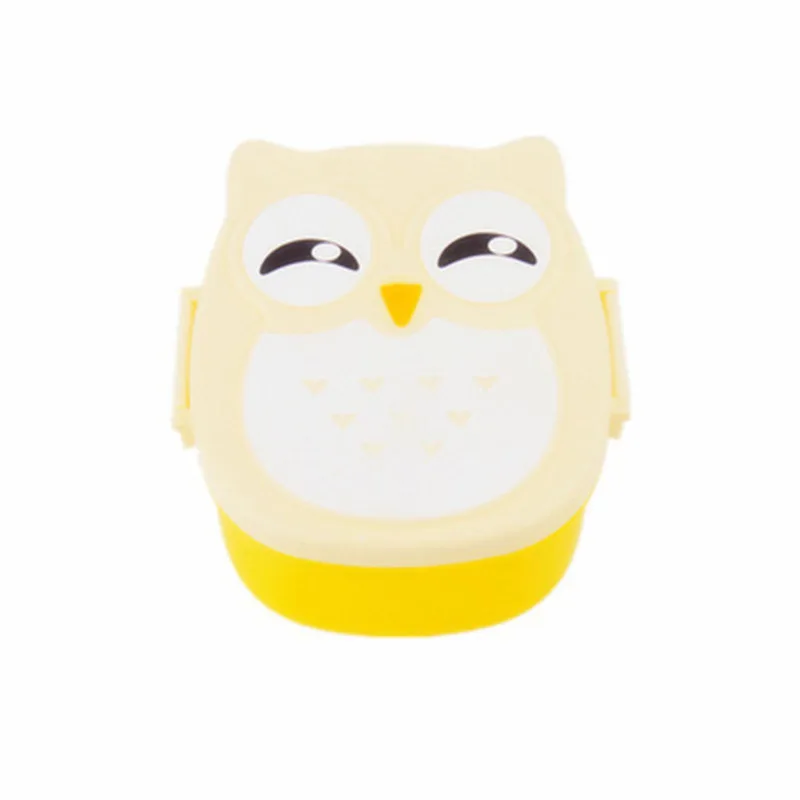 Ланч бокс с милым мультяшным рисунком совы для детей коробка овощей контейнер