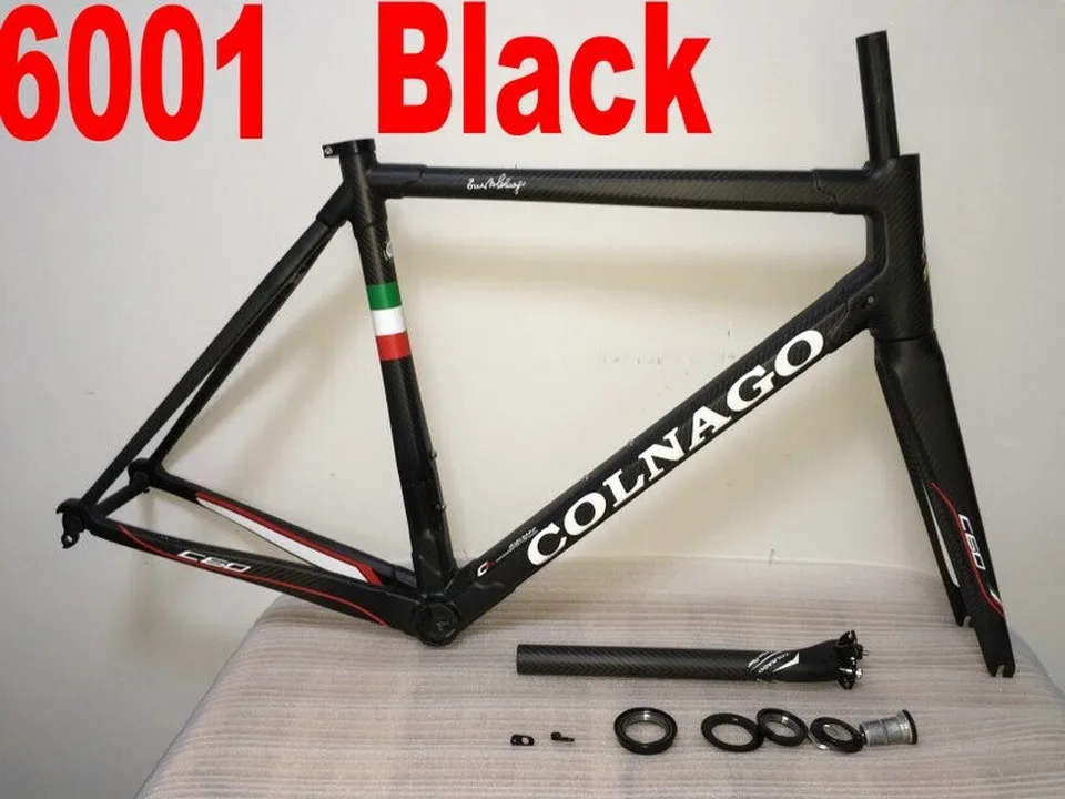 6001 Colnago C60 T1100 труба из углеродистого волокна 3K шоссейный углеродный руль для велосипеда комплект велосипедных рам подходит Di2 и механическая дорожный указано 46/48/50/52/54/56 см рамки - Цвет: 6001