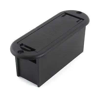 Черный Пластик 2 провода 9V Батарея держатель Чехол Коробка w Кепки|cap cap|cap wcap black |