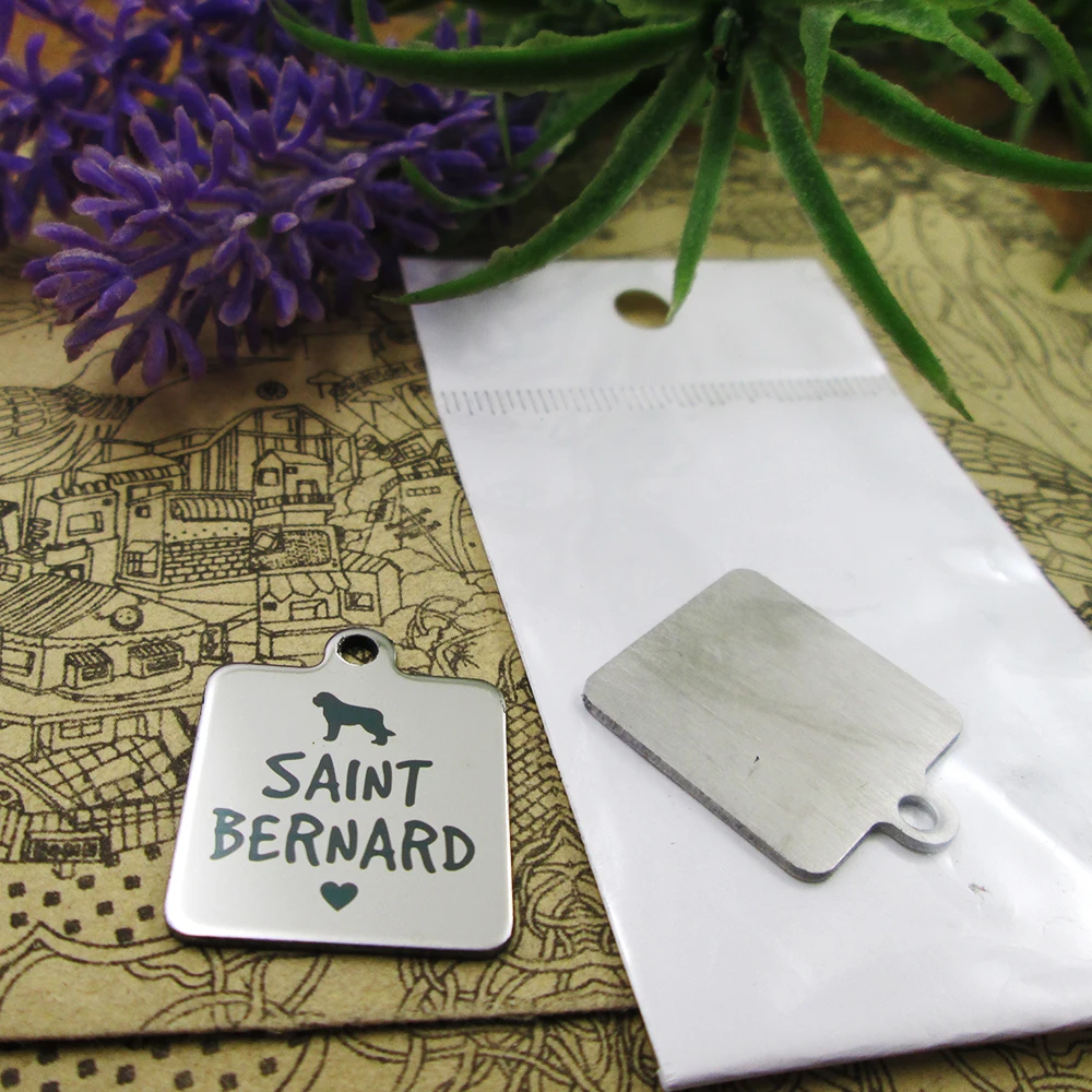 Подвески из нержавеющей стали Сен Бернар 20 шт. больше стилей для выбора подвесок