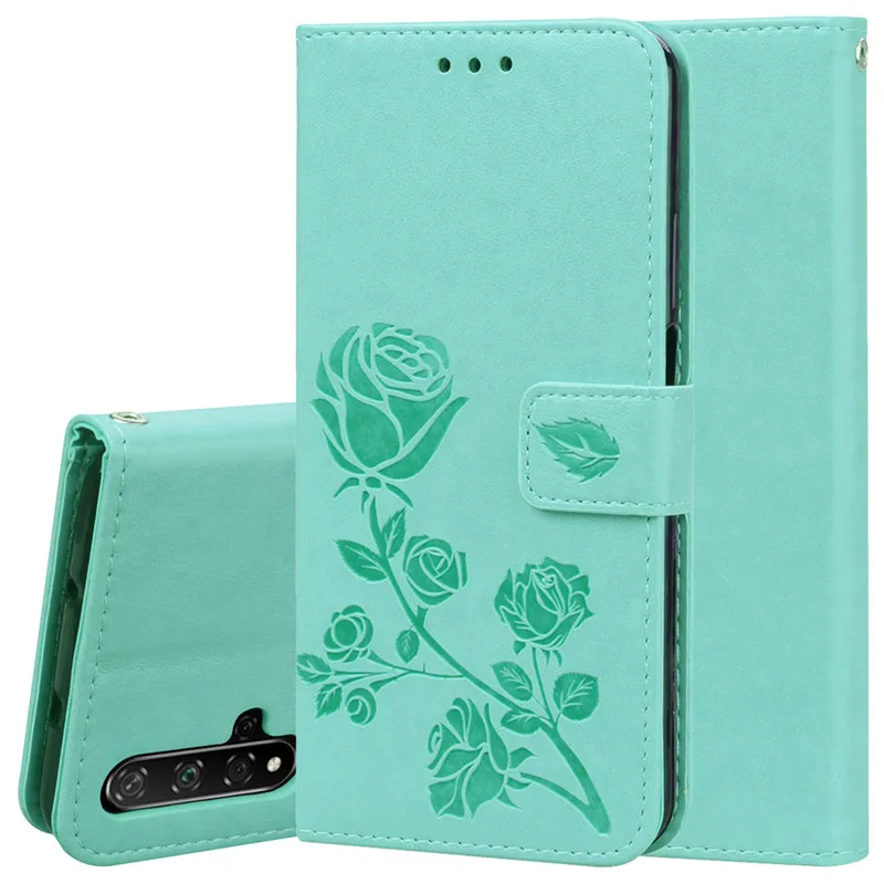Green Кожаный чехол для Honor 20, чехол для huawei Honor 20 Pro, чехол на заднюю панель, флип-чехол для huawei Honor 20 Pro, YAL-L41, Honor20, YAL-L21 чехол - Цвет: Green