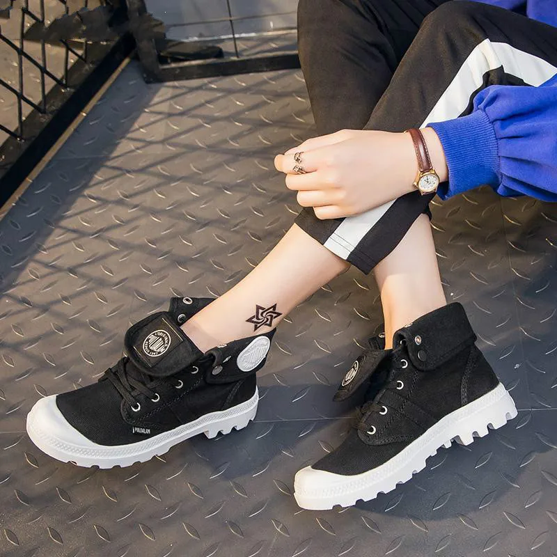 Дропшиппинг 2018 модные высокие кроссовки парусиновая обувь женская повседневная