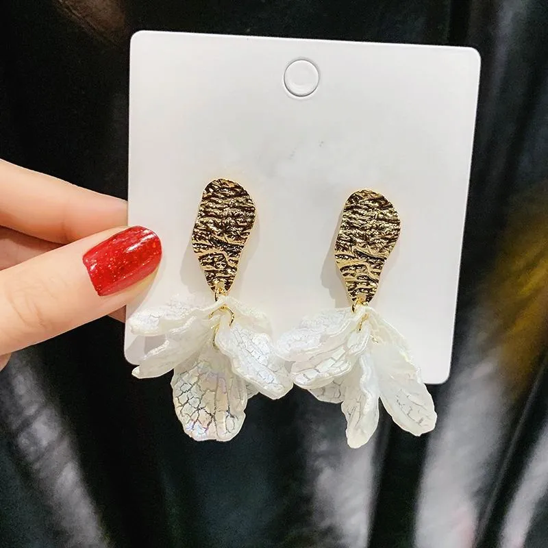 Женские Висячие серьги в богемном стиле с цветком ювелирное изделие Серебряная