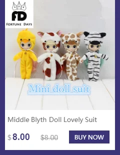 Только для мини blyth куклы 10 см высота белое платье кружевная одежда милые игрушки подарок