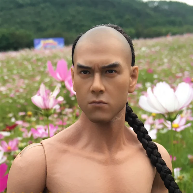 Mnotht 1/6 популярная в Азии голова звезды резной Eddie Peng Yuyan имплантированные волосы