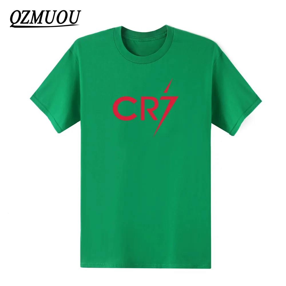 Green3 Новинка, модные мужские футболки крутая футболка с Роналдо CR7 Christiano, хлопковые футболки с принтом на заказ размер XS-XXL - Цвет: Green3