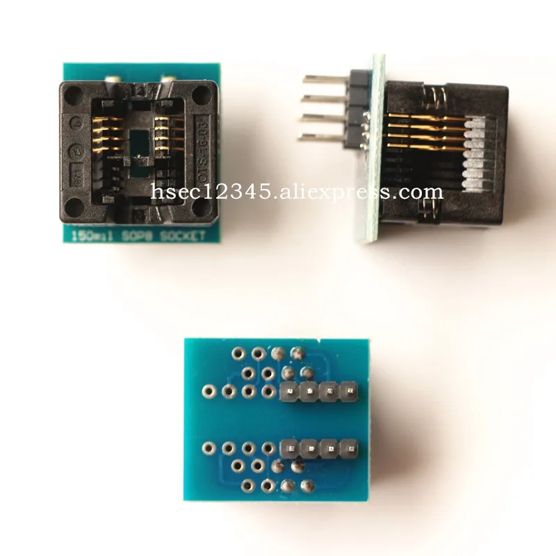 Адаптер SOP8 с гнездом 150mil/SOIC8 на DIP8 адаптер (золотое покрытие) IC программатор