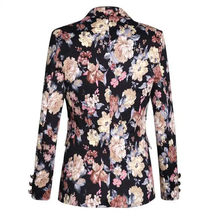 CCXO 2015 New Arrival Mens Floral Blazer Masculino Designs Men Suit Casual For Printed Flower Slim Fit Jacket | Мужская одежда