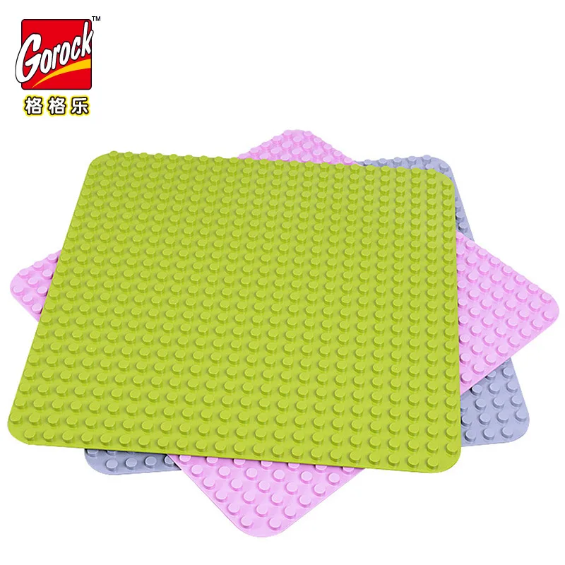 572 Duploe большой кирпич Базовая пластина 24*24 точки 38*38 см 2304 строительные игрушки