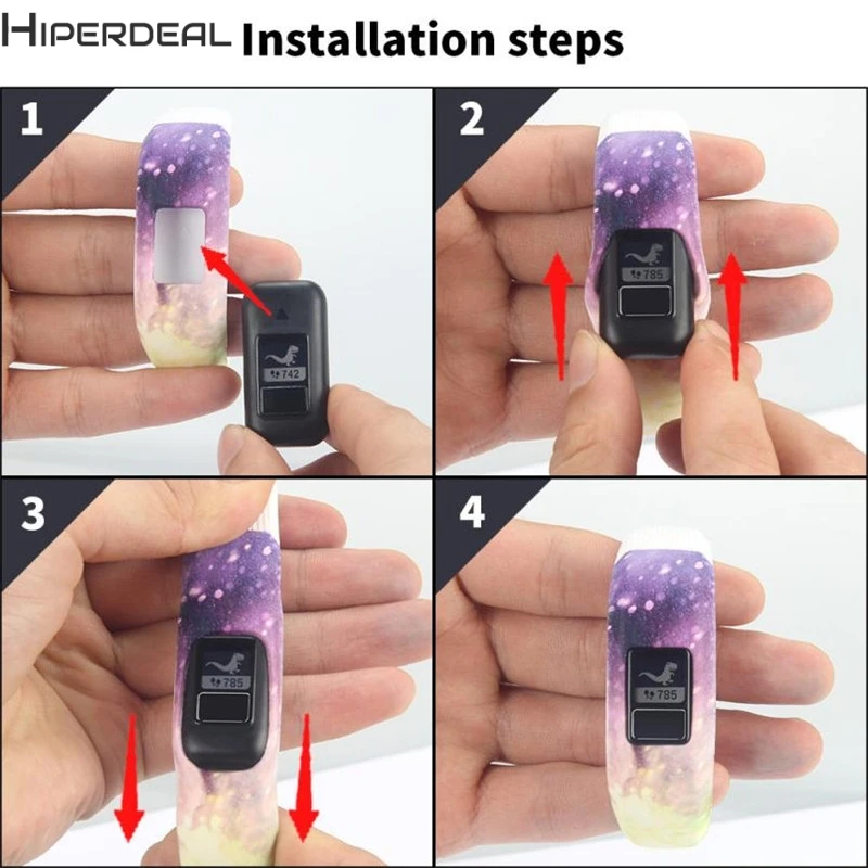 Фото HIPERDEAL новый большой сменный силиконовый ремешок для наручных часов Garmin vivofit JR Watch HIPERDEAL новый большой сменный силиконовый ремешок для наручных часов Garmin vivofit JR Watch