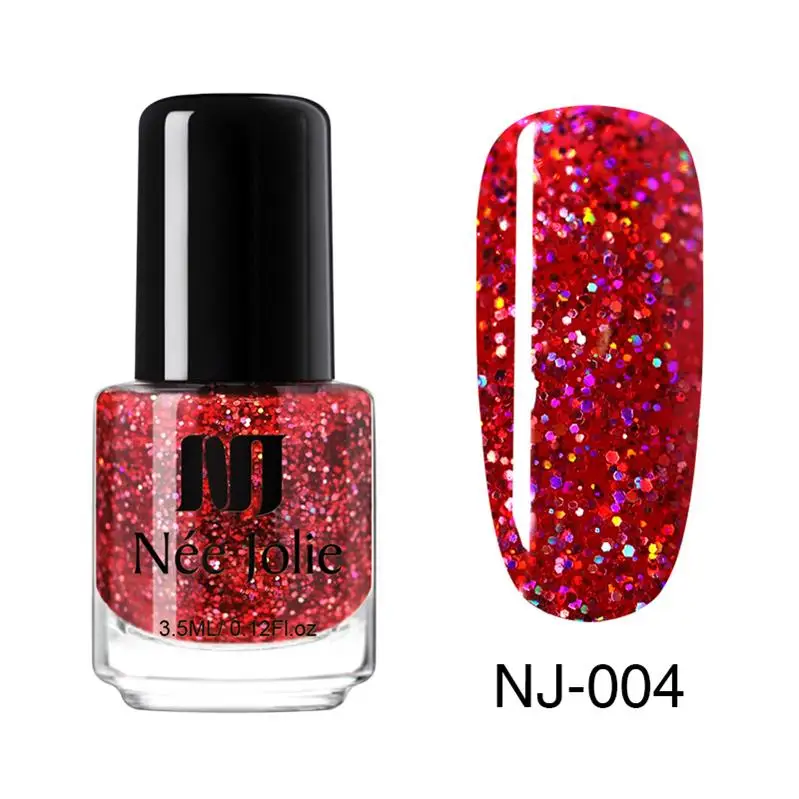 Лак для ногтей NEE JOLIE Red Series, 3,5 мл, 7,5 мл, голографический матовый эффект, нормальные цвета, лак для ногтей, 12 цветов