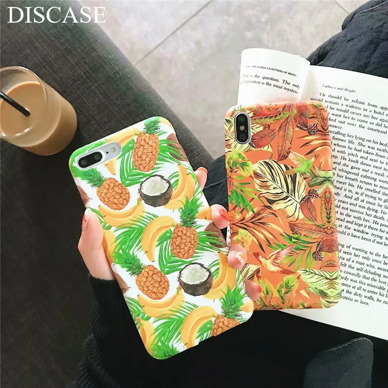 DISCASE летние свежие фрукты чехол для телефона iphone 8 7 6 6s плюс XS MAX XR Чехлы все