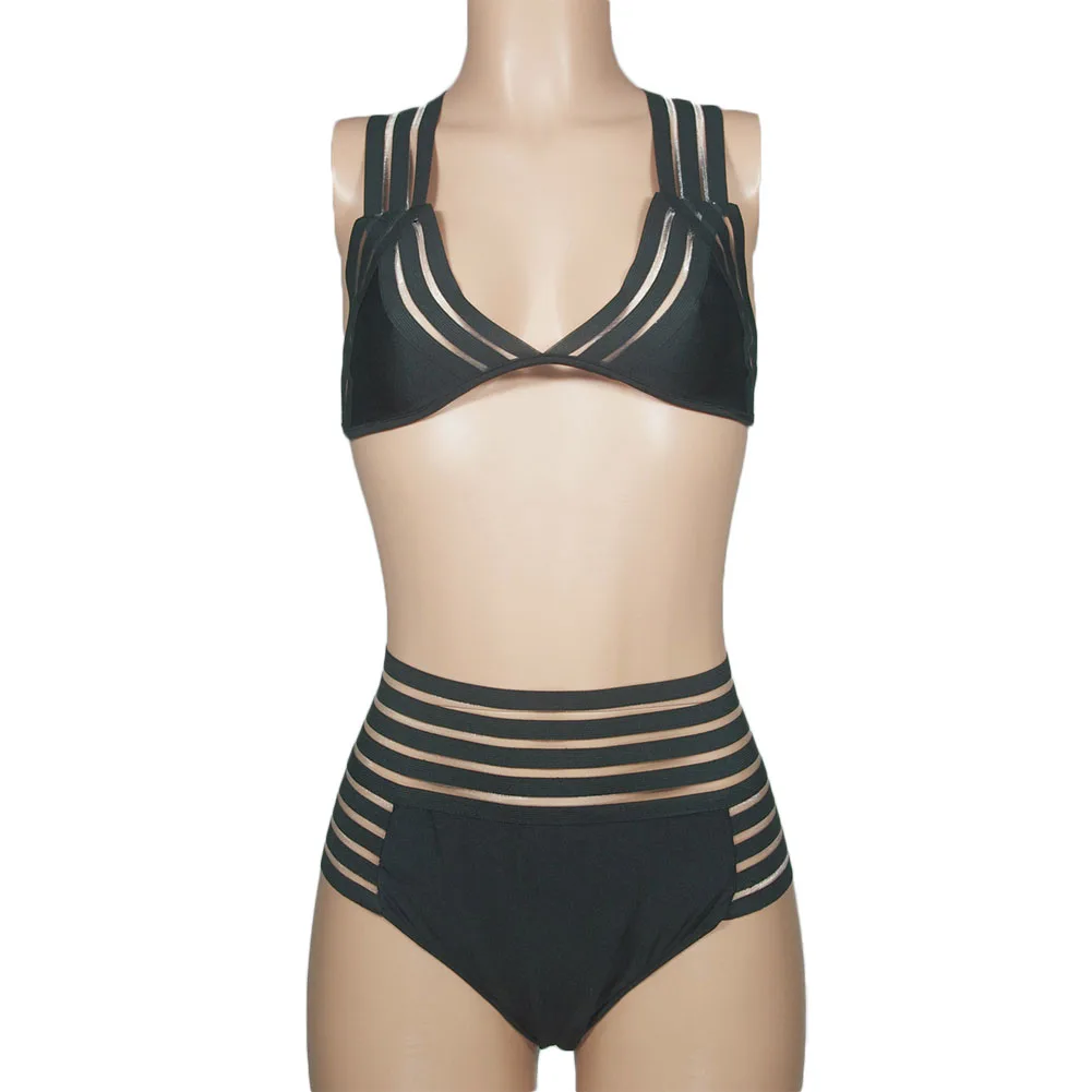 Женский раздельный купальник с эффектом пуш-ап и высокой талией | Женская одежда