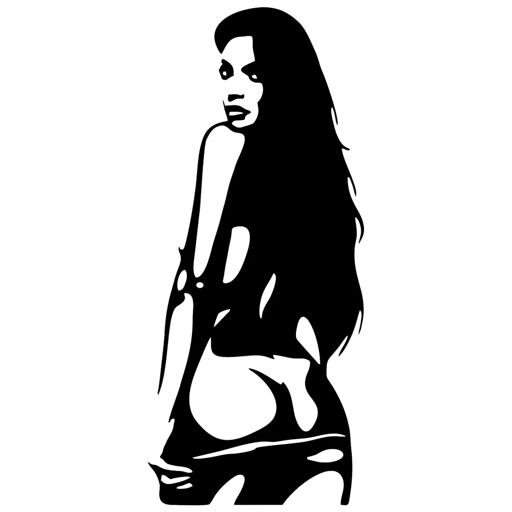 

Sexy Girl Sticker Woman Car Bumper Car Window Vinyl Striptease Skin Cover Fun Decal Decoration Personality