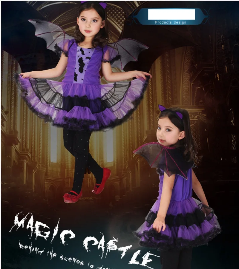 Детский костюм на Хэллоуин Карнавальный для вечеринки фиолетовый плащ волшебник