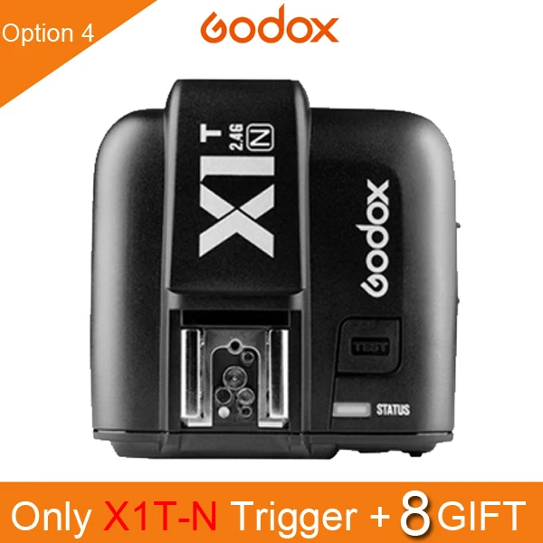 X1T-N Godox X1t X1 комплект ttl 2,4G беспроводной триггерный передатчик вспышки приемник для Canon для Nikon для sony TT685 V860 II Вспышка speedlite - Цвет: X1T-N