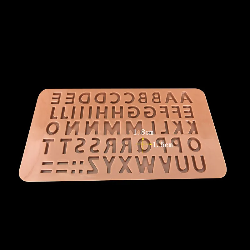 Силиконовые формы с цифрами на день рождения английская алфавита шоколадная