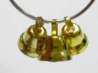 100 golden christmas jingle bells charms pendants 11mm for craft diy