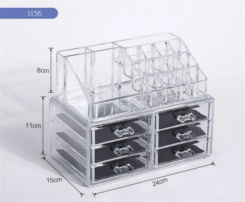 Органайзер для косметики 1 шт. коробка хранения демонстрационная акриловая
