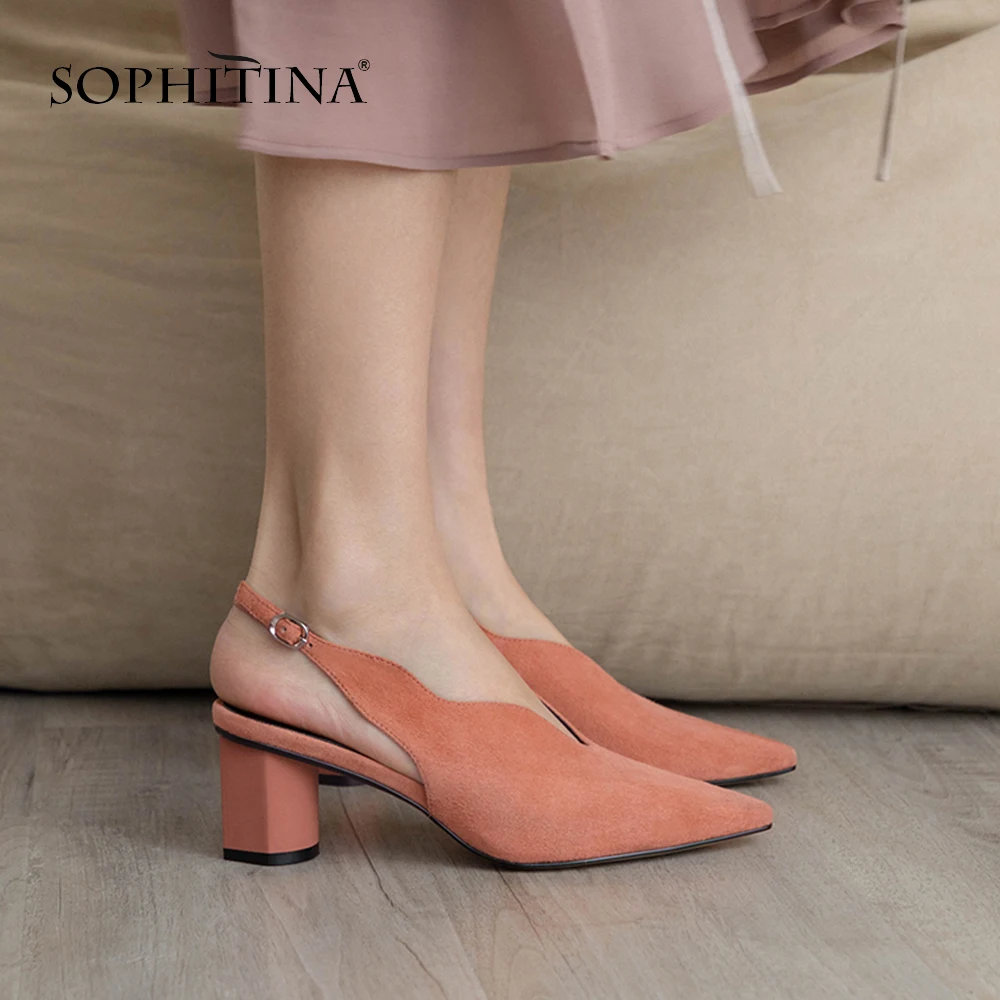 SOPHITINA/Новинка 2019г. Лидер продаж Модные и стильные босоножки с пряжкой ремешком