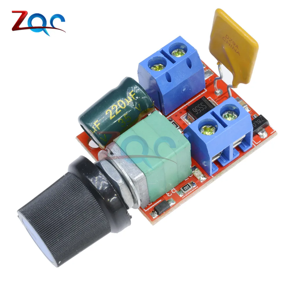 Горячая Распродажа Mini 5A PWM Max 90W Φ модуль 3V 35V переключатель управления скоростью
