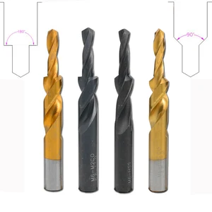 1 шт. ступенчатое сверло из быстрорежущей стали с титановым покрытиемчерным оксидом, винтовые потайные сверла 90180 для медной и алюминиевой искусственной кожи